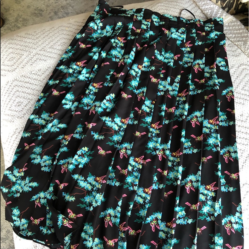 J.Crew Pleated Patterned Skirt